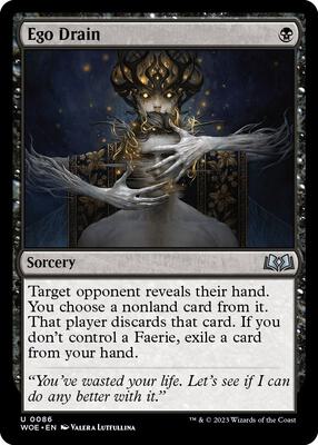 Ego Drain card from Wilds of Eldraine