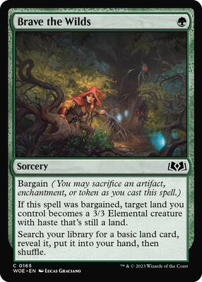 Brave the Wilds card from Wilds of Eldraine