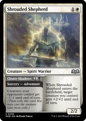 Shrouded Shepherd card from Wilds of Eldraine