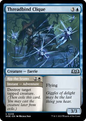 Threadbind Clique card from Wilds of Eldraine