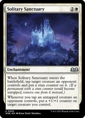 Solitary Sanctuary card from Wilds of Eldraine