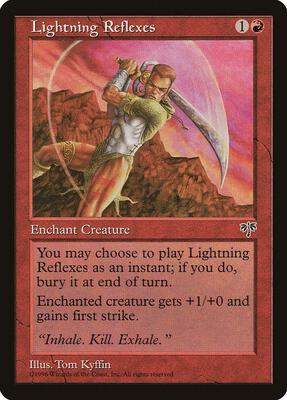 Lightning Reflexes card from Mirage