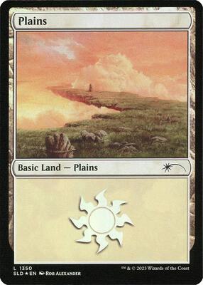 Plains (1350) card from Secret Lair Drop Series