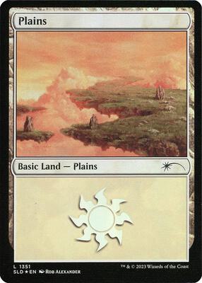 Plains (1351) card from Secret Lair Drop Series