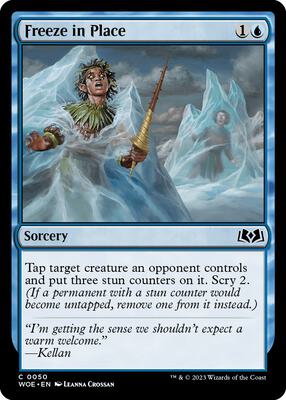 Freeze in Place card from Wilds of Eldraine