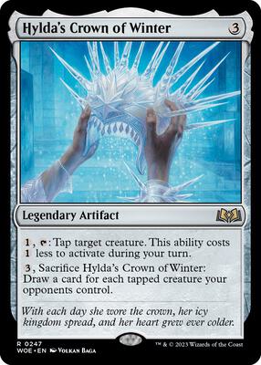 Hylda's Crown of Winter card from Wilds of Eldraine