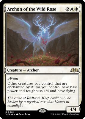 Archon of the Wild Rose card from Wilds of Eldraine