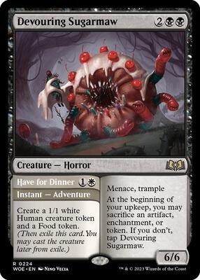 Devouring Sugarmaw card from Wilds of Eldraine