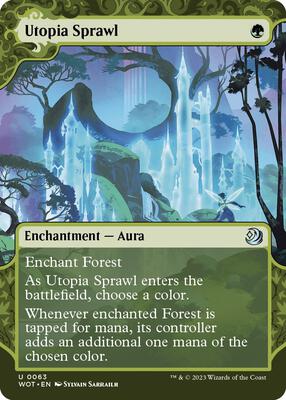 Utopia Sprawl card from Wilds of Eldraine: Enchanting Tales