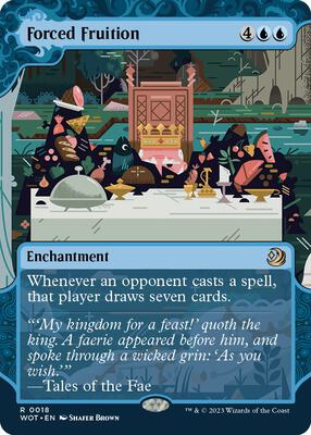 Forced Fruition card from Wilds of Eldraine: Enchanting Tales