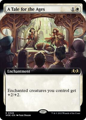 A Tale for the Ages (Extended Art) card from Wilds of Eldraine