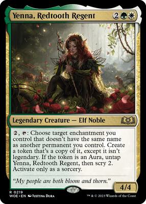 Yenna, Redtooth Regent card from Wilds of Eldraine