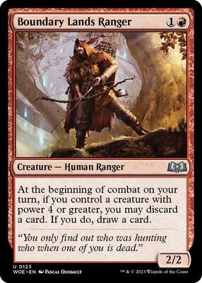 Boundary Lands Ranger card from Wilds of Eldraine