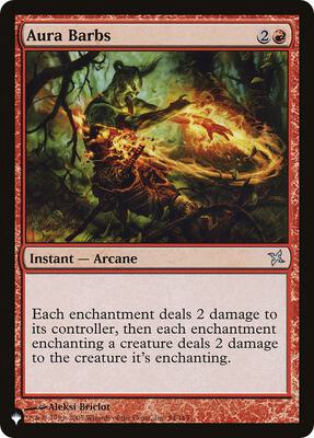 Aura Barbs card from The List Reprints