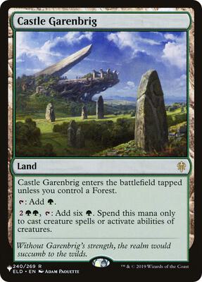 Castle Garenbrig card from The List Reprints