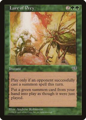 Lure of Prey card from Mirage