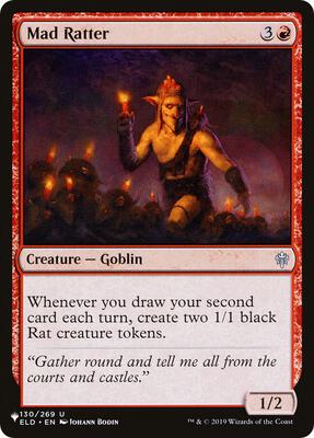 Mad Ratter card from The List Reprints
