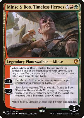 Minsc & Boo, Timeless Heroes card from The List Reprints