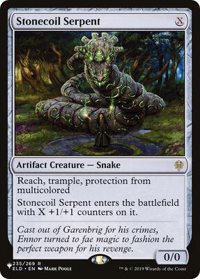 Stonecoil Serpent card from The List Reprints