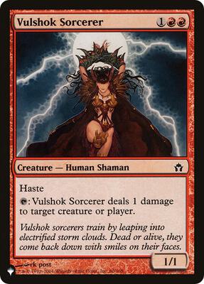 Vulshok Sorcerer card from The List Reprints