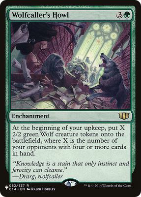 Wolfcaller's Howl card from The List Reprints