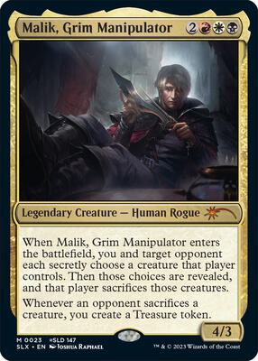 Malik, Grim Manipulator card from SLX Cards