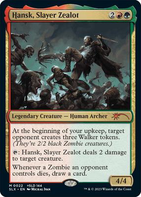 Hansk, Slayer Zealot card from SLX Cards
