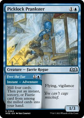 Picklock Prankster card from Wilds of Eldraine