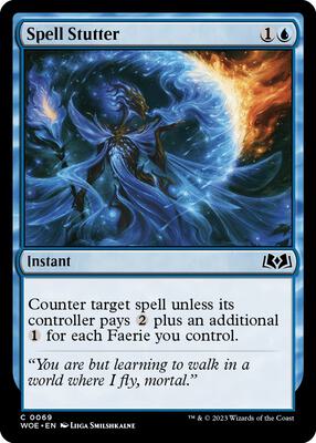 Spell Stutter card from Wilds of Eldraine