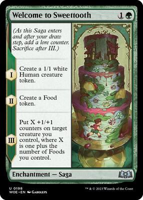 Welcome to Sweettooth card from Wilds of Eldraine