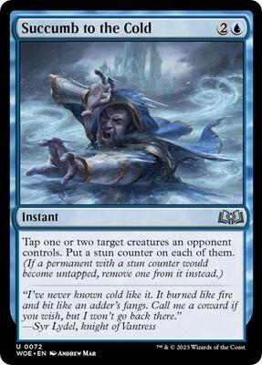 Succumb to the Cold card from Wilds of Eldraine