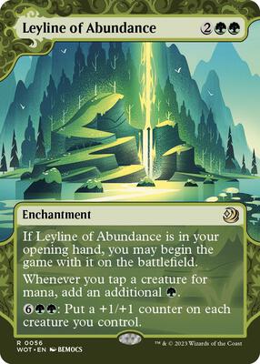 Leyline of Abundance card from Wilds of Eldraine: Enchanting Tales