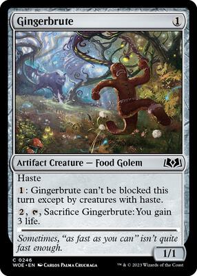 Gingerbrute card from Wilds of Eldraine