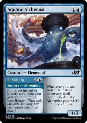 Aquatic Alchemist card from Wilds of Eldraine