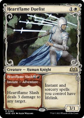 Heartflame Duelist (Showcase) card from Wilds of Eldraine
