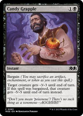 Candy Grapple card from Wilds of Eldraine