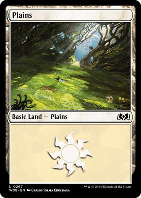 Plains (0267) card from Wilds of Eldraine