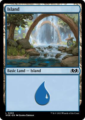 Island (0269) card from Wilds of Eldraine