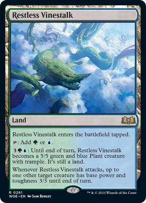 Restless Vinestalk card from Wilds of Eldraine