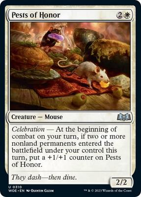 Pests of Honor card from Wilds of Eldraine