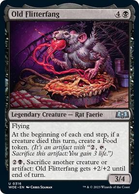 Old Flitterfang card from Wilds of Eldraine
