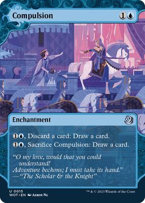 Compulsion card from Wilds of Eldraine: Enchanting Tales