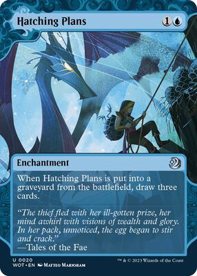 Hatching Plans card from Wilds of Eldraine: Enchanting Tales