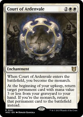 Court of Ardenvale card from Commander: Wilds of Eldraine