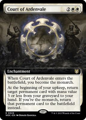 Court of Ardenvale (Extended Art) card from Commander: Wilds of Eldraine