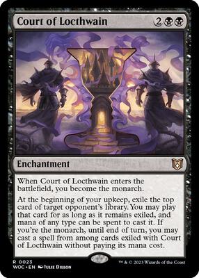 Court of Locthwain card from Commander: Wilds of Eldraine
