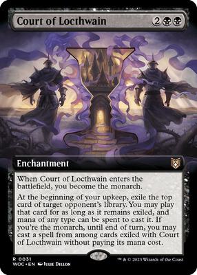 Court of Locthwain (Extended Art) card from Commander: Wilds of Eldraine