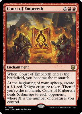 Court of Embereth card from Commander: Wilds of Eldraine