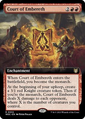 Court of Embereth (Extended Art) card from Commander: Wilds of Eldraine