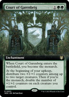 Court of Garenbrig (Extended Art) card from Commander: Wilds of Eldraine